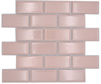 Metro Pink Glänzend Mosaikfliese