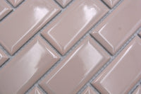 Metro Pink Glänzend Mosaikfliese Alt Rosa