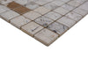 Michelangelo Beige Keramik Mosaikfliese 23 x 23 mm Marmor optik Quadrat Fliese