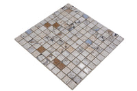 Beige Keramik Mosaikfliese 23 x 23 mm Deko Fliese