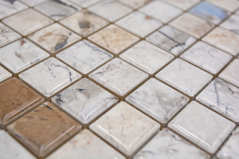 Beige Keramik Mosaikfliese 23 x 23 mm Online Kaufen Schweiz