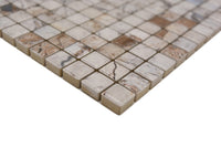Michelangelo Beige Keramik Mosaikfliese Marmor Optik Wand und Boden Fliese