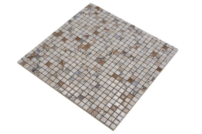 Beige Keramik Mosaikfliese Küchen, Bad und Wand Fliese