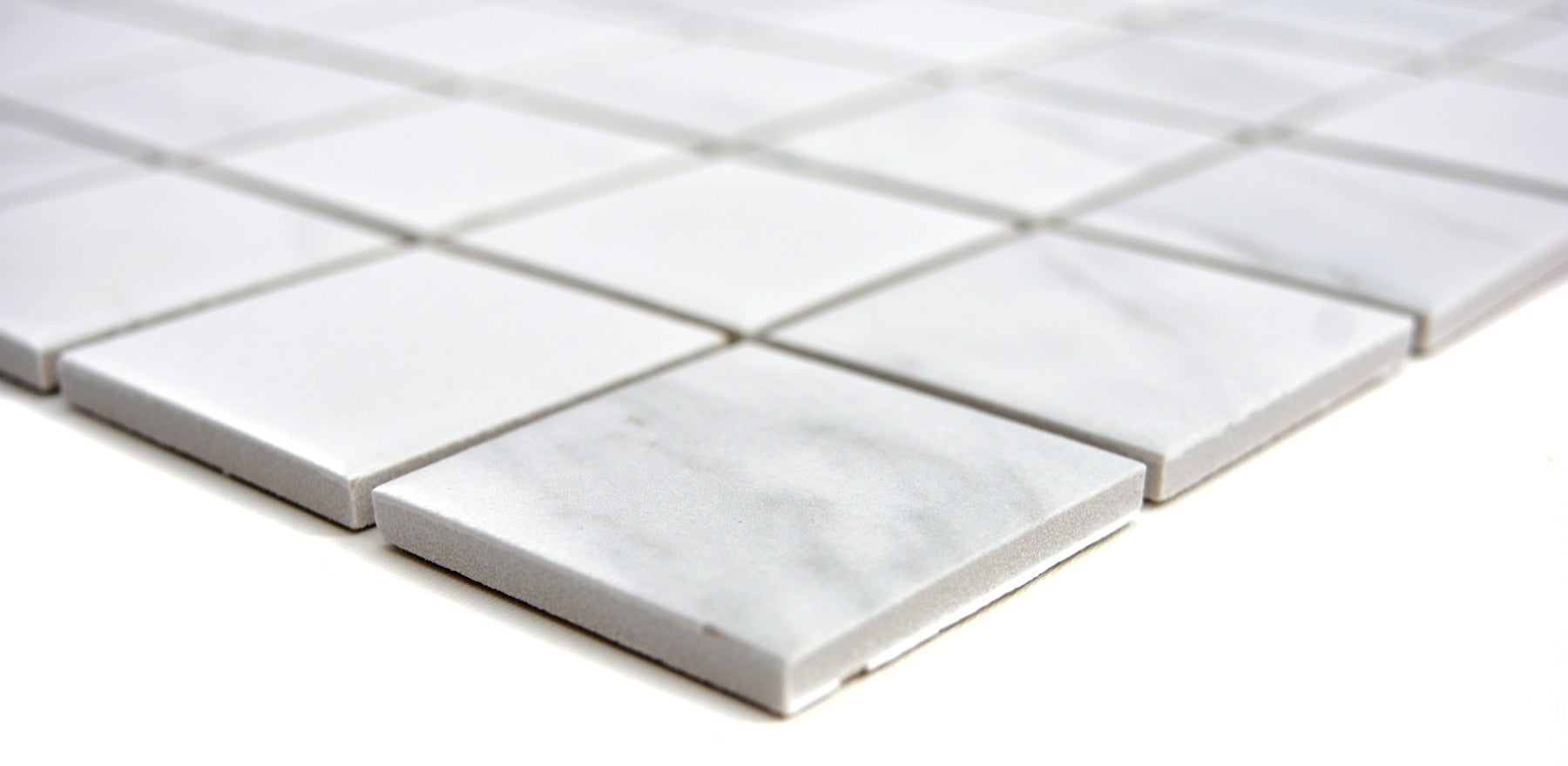 Milano Steinoptik Keramik Mosaikfliese Quadrat