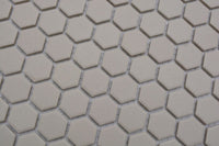 Mini Creme Weiss Hexagon Keramik Mosaikfliese Matt