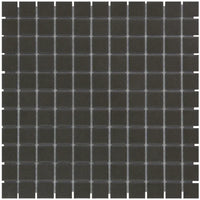 Mini Schwarz Matt R11 Isabelle Quadrat Mosaik Fliese - 23 x 23 mm