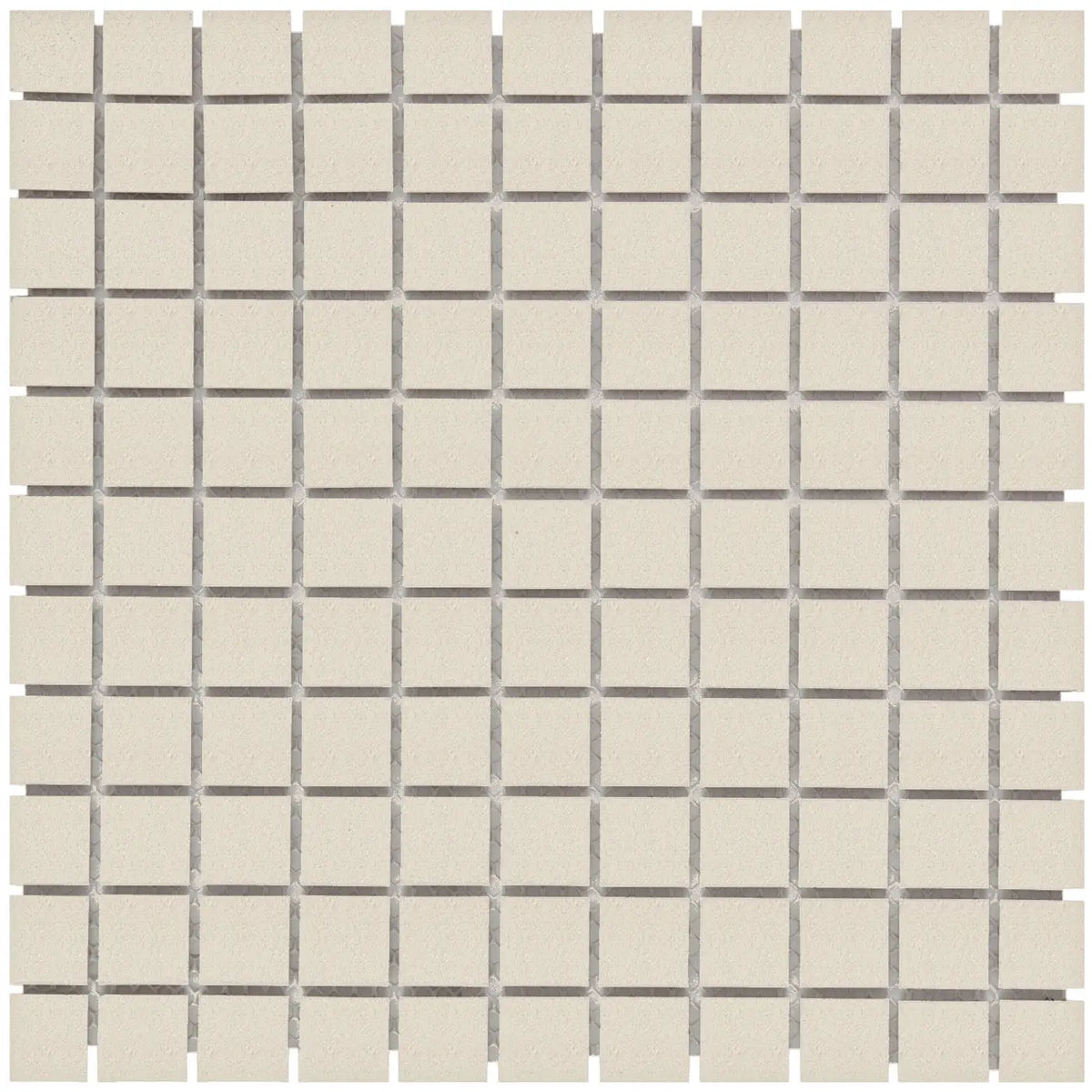 Mini Weiss Matt R11 Isabelle Quadrat Mosaik Fliese - 23x23mm