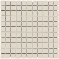 Mini Weiss Matt R11 Isabelle Quadrat Mosaik Fliese - 23x23mm