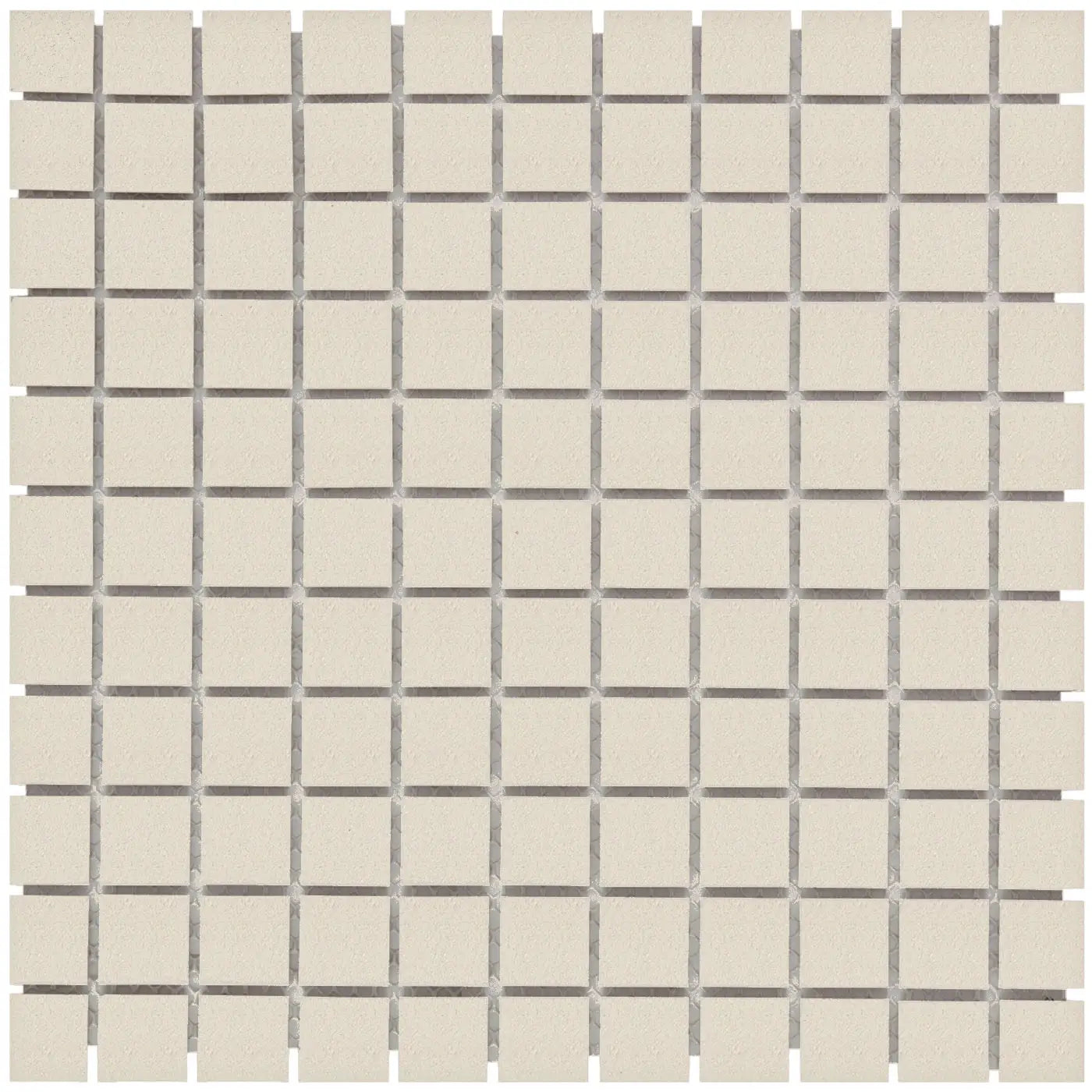 Mini Weiss Matt R11 Isabelle Quadrat Mosaik Fliese - 23x23mm