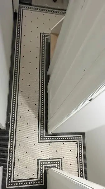 Mini Weiss Matt R11 Quadrat Mosaik Fliese Eingang