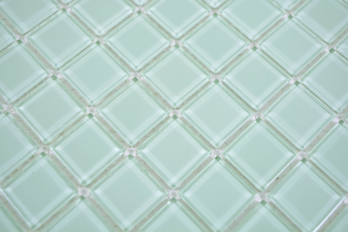 Mint Grün Glass Mosaik Fliese Glänzend