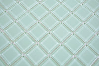 Mint Grün Glass Mosaik Fliese Glänzend