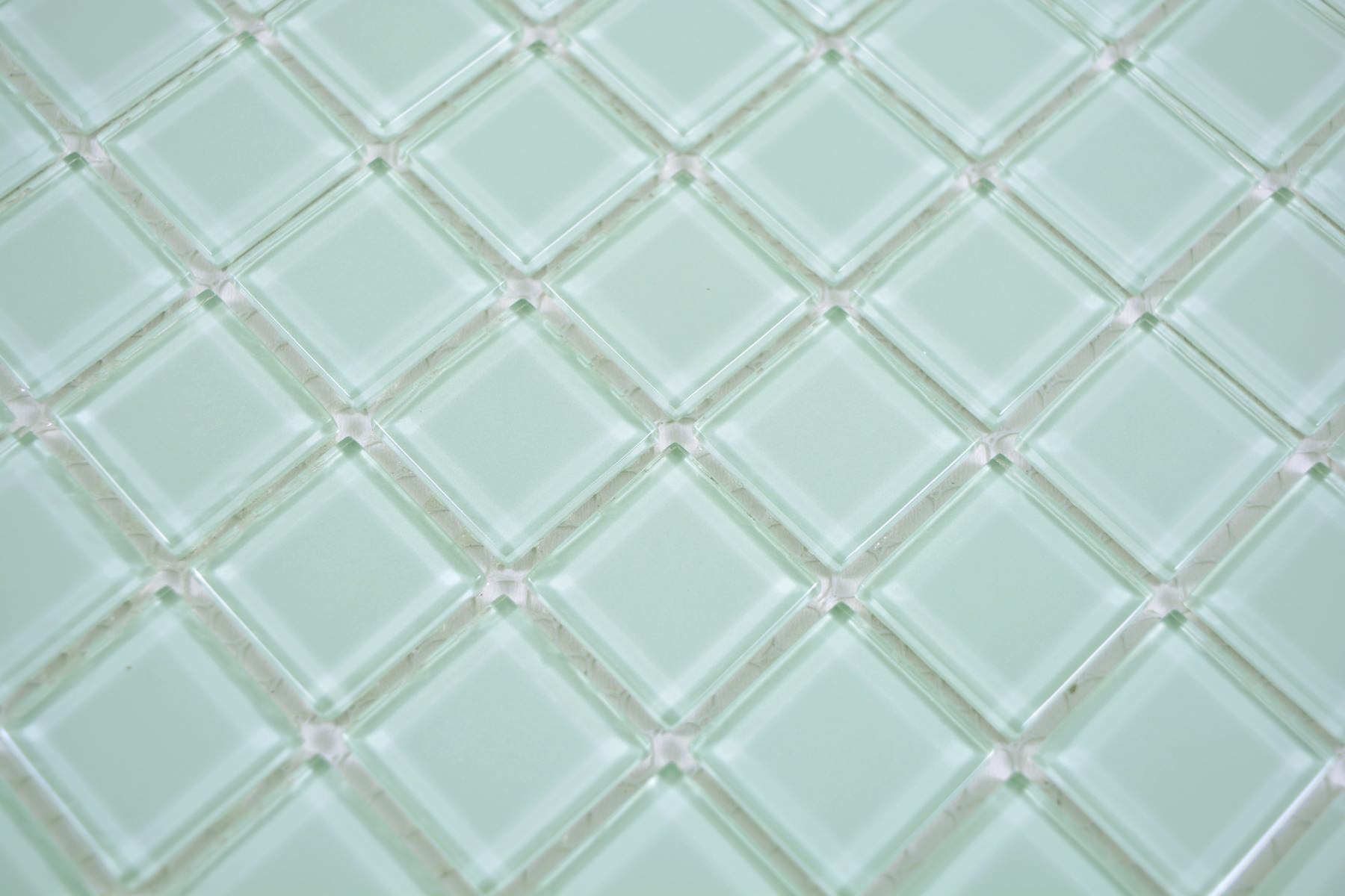Mint Grün Glass Mosaik Fliese Glänzend
