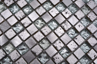 Mix Silber Crystal Mosaikfliese