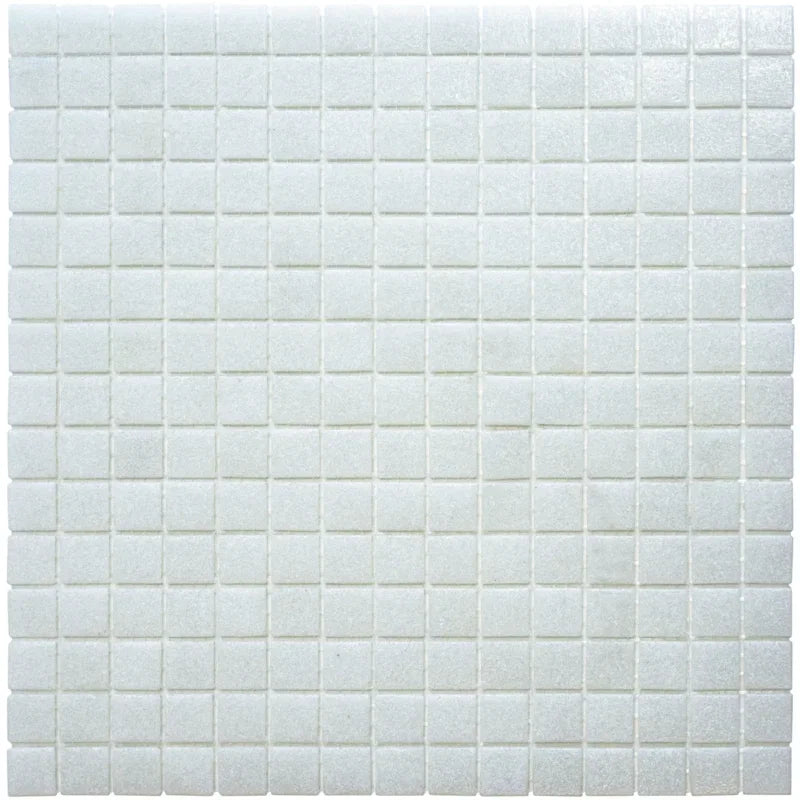 Mix Weiss Körnig Quadrat Glas Mosaik Fliese