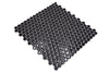 Mosaïque noire bombée brillante Suisse 