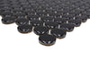 Mosaïque pastille noire bombée brillante Suisse