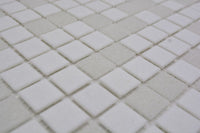 Mosaikfliese Arctic Weiss Mix 327x305 mm Pixel