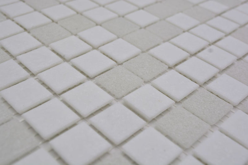 Mosaikfliese Arctic Weiss Mix 327x305 mm Pixel