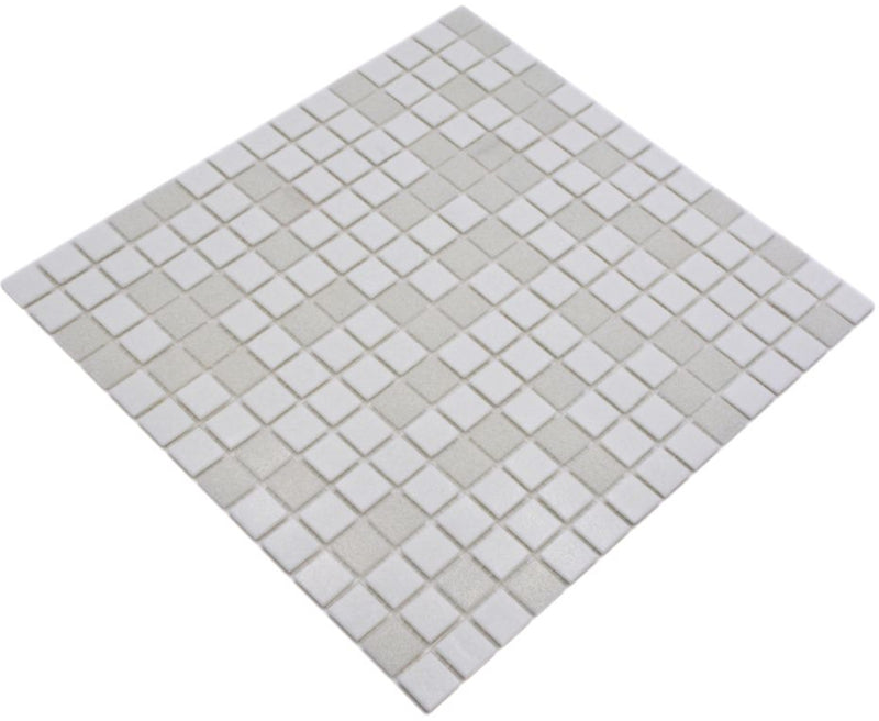 Mosaikfliese Arctic Weiss Mix 327x305 mm Pixel Plättli