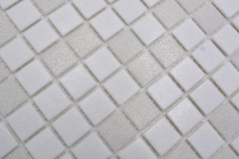 Mosaikfliese Arctic Weiss Mix 327x305 mm Plättli