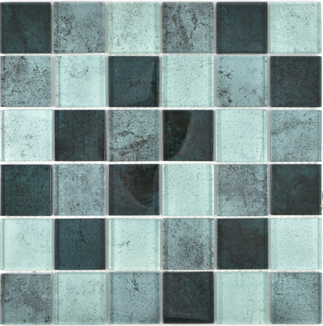 Mosaikfliese Baltic Grün Glas