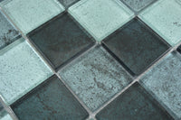 Mosaikfliese Baltic Grün Glas Plättli