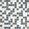 Mosaikfliese Glas Ocean Pixel Blau-Grau
