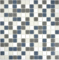 Mosaikfliese Glas Ocean Pixel Blau-Grau