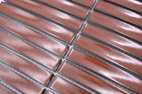 Mosaikfliese KitKat Siena Braun Keramik 3D