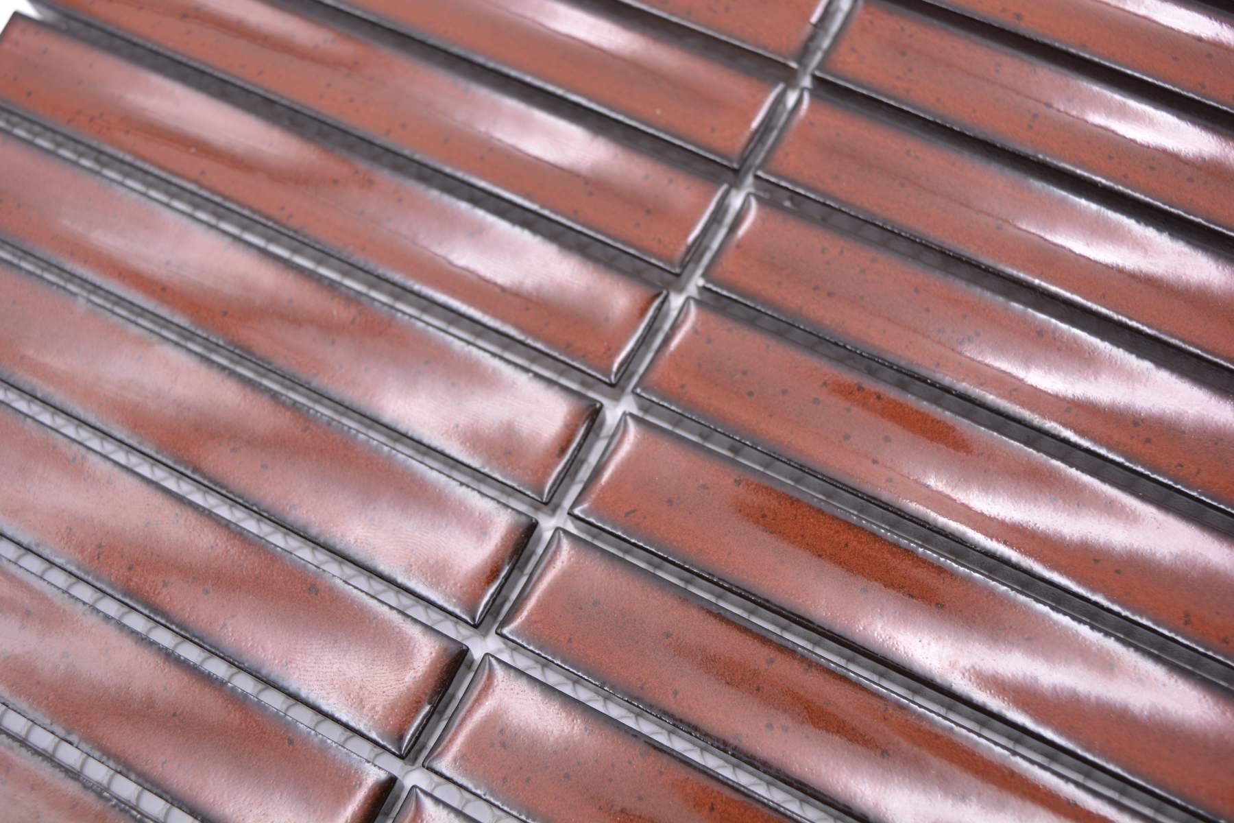 Mosaikfliese KitKat Siena Braun Keramik 3D