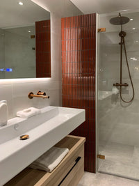 Mosaikfliese KitKat Siena Braun Keramik Dusche und Wand Inneneinrichtung