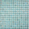 Mosaikfliese Lagoon Jade Blau Glas 20x20 mm