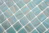 Mosaikfliese Lagoon Jade Blau Glas 20x20 mm Plättli