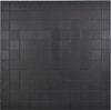 Mosaikfliese Nero Stein Metall Selbstklebend