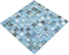 Mosaikfliese Ozeanwelle Blau Brisbane Glass