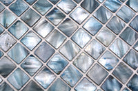 Mosaikfliese Perlmutt Ozean Blau Grau Plättli