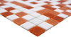 Mosaikfliese Terrakotta Weiss Glasmosaik 30x30 cm für Küche & Bad Schweiz Plättli
