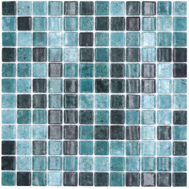 Moss Grün Mix Glanz Glass Mosaikfliese
