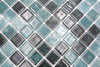 Grün Mix Glanz Glass Mosaikfliese