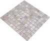 Muschel Mosaikfliese Pearl White Shell 300x300 mm Perlmutt