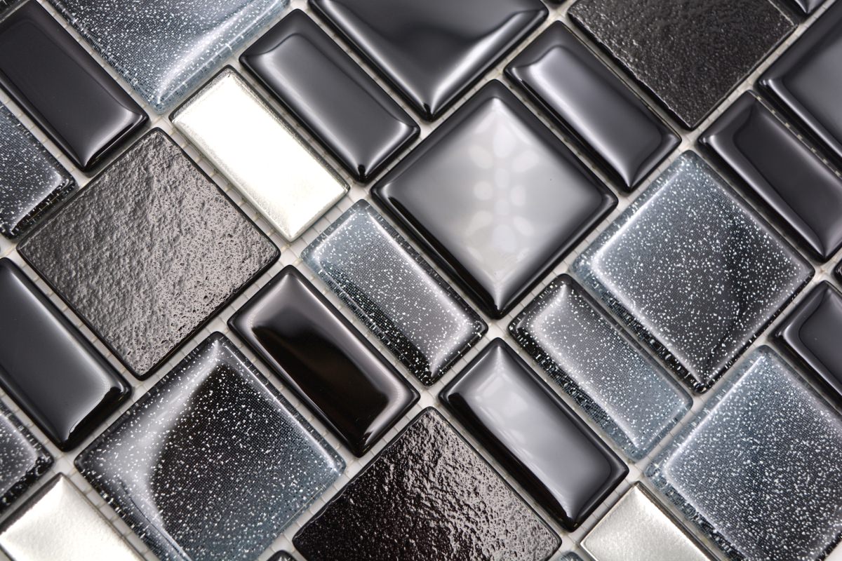 Nachtschimmer Glass Mosaik Plättli