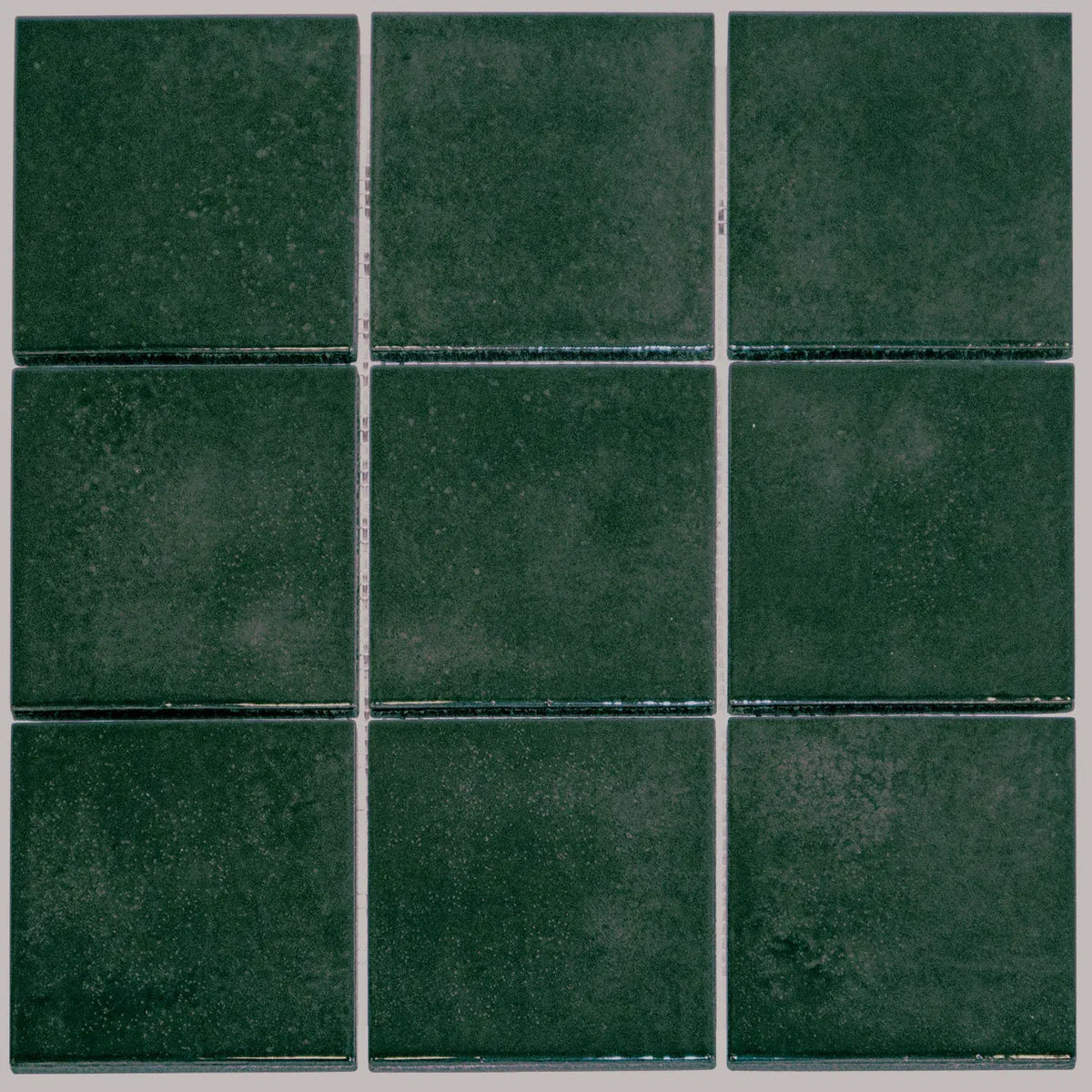 Nadelbaum Grün Glanz Quadrat Porzellan Mosaikfliese