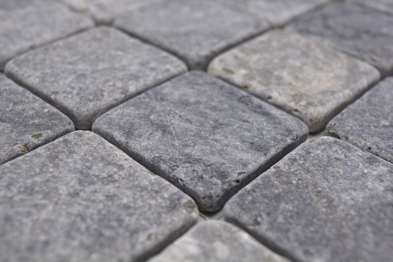 Grau Naturstein Marmor Mosaikfliese Online Kaufen Schweiz