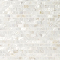 Natur Perlmutt Weiss Ziegel Muster Mosaik Fliesen