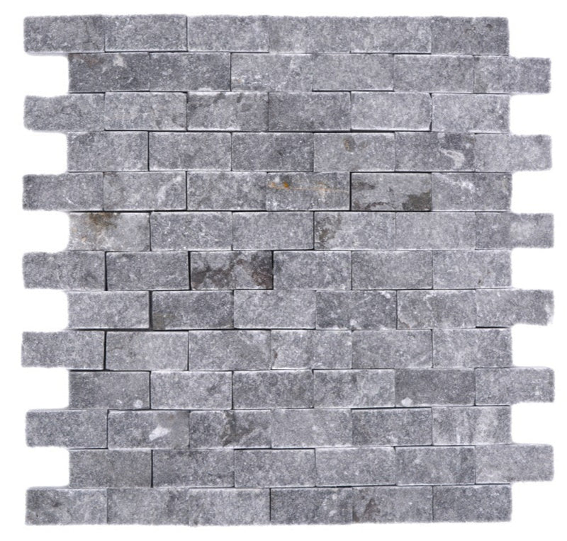 Naturstein Splitface Schwarz Marmor Mosaikfliese