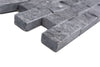 Naturstein Brick Splitface Schwarz Marmor Mosaikfliesen Küche und Bad