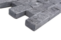 Naturstein Brick Splitface Schwarz Marmor Mosaikfliesen Küche und Bad