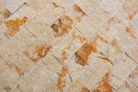 Naturstein Ziegeloptik Beige Marmor Mosaikfliesen Rustikal