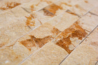 Naturstein Ziegeloptik Beige Marmor Mosaikfliesen Schweiz